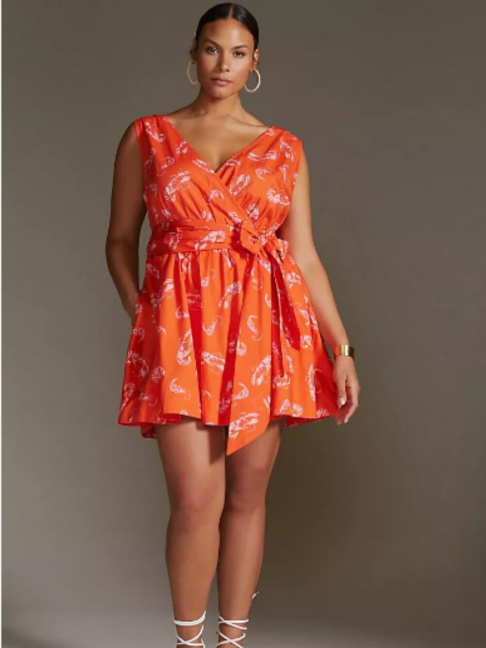 Anthropologie Maeve | Mainely Lobster Wrap Dress | Size L
